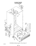 CABINET Diagram and Parts List for ED25PSXRWR1  Whirlpool Refrigerator