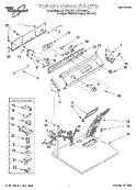 TOP AND CONSOLE, LIT/OPTIONAL Diagram and Parts List for LGT7646DZ1  Whirlpool Dryer