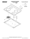 COOKTOP PARTS Diagram and Parts List for IES350XW0  Inglis Range