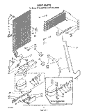 UNIT Diagram and Parts List for ET12LKLWN00  Whirlpool Refrigerator
