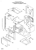 OVEN Diagram and Parts List for RS675PXEZ0  Whirlpool Range