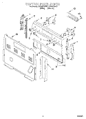 Part Location Diagram of 3186176 Whirlpool Control Panel - Black