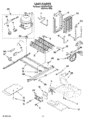 UNIT PARTS Diagram and Parts List for 7GS5FHAXTA02  Whirlpool Refrigerator