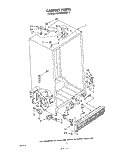 CABINET Diagram and Parts List for ED26MKXRWR0  Whirlpool Refrigerator