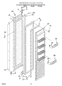 FREEZER DOOR Diagram and Parts List for KSSS36FJW00  KitchenAid Refrigerator