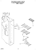 FREEZER LINER Diagram and Parts List for RS20AKXDN00  Roper Refrigerator
