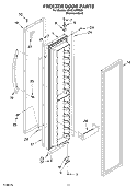 FREEZER DOOR PARTS Diagram and Parts List for KSSC36FMS00  KitchenAid Refrigerator