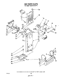 SECTION Diagram and Parts List for ED22MMXLWR1  Whirlpool Refrigerator