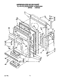 REFRIGERATOR DOOR Diagram and Parts List for ET22DKXAW00  Whirlpool Refrigerator
