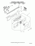 CONTROL PANEL PARTS Diagram and Parts List for WFW9250WR00  Whirlpool Washer