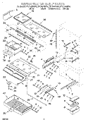REFRIGERATOR SHELF Diagram and Parts List for KBLP36MHS00  KitchenAid Refrigerator