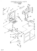 DISPENSER FRONT Diagram and Parts List for 7MED20TWDN01  Whirlpool Refrigerator