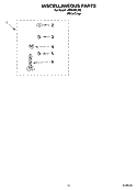 MISCELLANEOUS PARTS OPTIONAL PARTS (NOT INCLUDED) Diagram and Parts List for LSB6300LW2  Whirlpool Washer