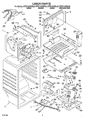 LINER Diagram and Parts List for KTRC19KKBT00  KitchenAid Refrigerator