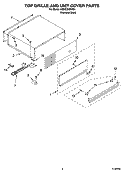 TOP GRILLE AND UNIT COVER PARTS Diagram and Parts List for KSSC36QMS01  KitchenAid Refrigerator