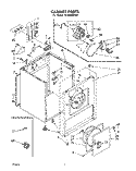 SECTION Diagram and Parts List for LE3300XPW0  Whirlpool Dryer