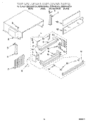 TOP GRILLE AND UNIT COVER Diagram and Parts List for KBRP36MHS00  KitchenAid Refrigerator