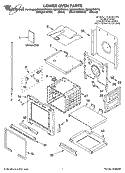 LOWER OVEN PARTS Diagram and Parts List for GBD307PDS10  Whirlpool Wall Oven
