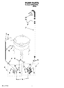 PUMP PARTS, OPTIONAL PARTS (NOT INCLUDED) Diagram and Parts List for WTW6400SW2  Whirlpool Washer