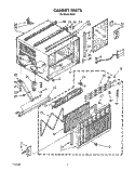 CABINET Diagram and Parts List for R183  Whirlpool Air Conditioner