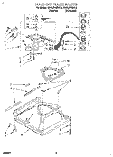 MACHINE BASE Diagram and Parts List for KAWL510BWH0  KitchenAid Washer