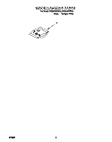 MISCELLANEOUS, LIT/OPTIONAL Diagram and Parts List for DU935QWDB5  Whirlpool Dishwasher