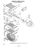 Part Location Diagram of 946197 Whirlpool Front Cover, Ice Dispenser