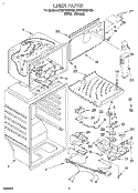 LINER Diagram and Parts List for ET20PMXDN00  Whirlpool Refrigerator