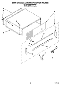 TOP GRILLE AND UNIT COVER PARTS Diagram and Parts List for KBLO36FMX01  KitchenAid Refrigerator