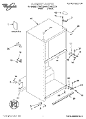 CABINET, LITERATURE Diagram and Parts List for ET18NKXJW01  Whirlpool Refrigerator