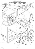 LINER Diagram and Parts List for ET18GMXHN00  Whirlpool Refrigerator