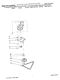MOTOR AND DRIVE, LITERATURE Diagram and Parts List for KUCC151JSS0  KitchenAid Trash Compactor