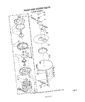 PUMP AND MOTOR Diagram and Parts List for DU7200XS2  Whirlpool Dishwasher