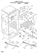 LINER, LIT/OPTIONAL Diagram and Parts List for TT14DKXBW10  Estate Refrigerator
