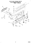 CONTROL PANEL Diagram and Parts List for KERC507YWH1  KitchenAid Range