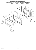 MICROWAVE DOOR PARTS, OPTIONAL PARTS Diagram and Parts List for KEMC377KBL04  KitchenAid Microwave Oven Combo