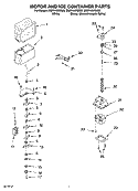 MOTOR AND ICE CONTAINER PARTS Diagram and Parts List for ES2FHAXSQ00  Whirlpool Refrigerator