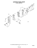 CONTROL PANEL Diagram and Parts List for MW3601XS0  Whirlpool Microwave