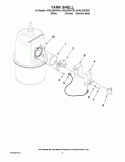 TANK SHELL Diagram and Parts List for KHWL260VWH0  KitchenAid Miscellaneous