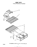 SHELF Diagram and Parts List for ET18JMXSW01  Whirlpool Refrigerator