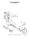 FREEZER INTERIOR Diagram and Parts List for KSRS22DWAL02  KitchenAid Refrigerator
