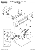 SECTION Diagram and Parts List for BYCD3722W0  Whirlpool Dryer