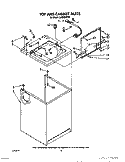 TOP AND CABINET, LIT/OPTIONAL Diagram and Parts List for LA5580XTF1  Whirlpool Washer