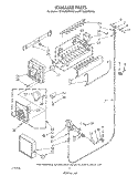 ICEMAKER , LIT/OPTIONAL Diagram and Parts List for ET18JMXWW00  Whirlpool Refrigerator