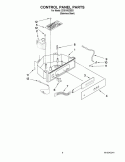 CONTROL PANEL PARTS Diagram and Parts List for ZDIS150ZSSD  Whirlpool Ice Maker