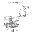 UPPER WASH AND RINSE Diagram and Parts List for KUDJ230YAL0  KitchenAid Dishwasher