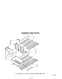 FREEZER SHELF Diagram and Parts List for KTRF22MTAL00  Whirlpool Refrigerator