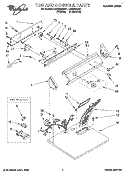 SECTION Diagram and Parts List for LER5644AN1  Whirlpool Dryer