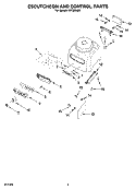 ESCUTCHEON AND CONTROL PARTS Diagram and Parts List for KPCB348S  KitchenAid Blender