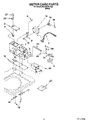 METER CASE PARTS Diagram and Parts List for 8TCAM2761KQ0  Whirlpool Washer